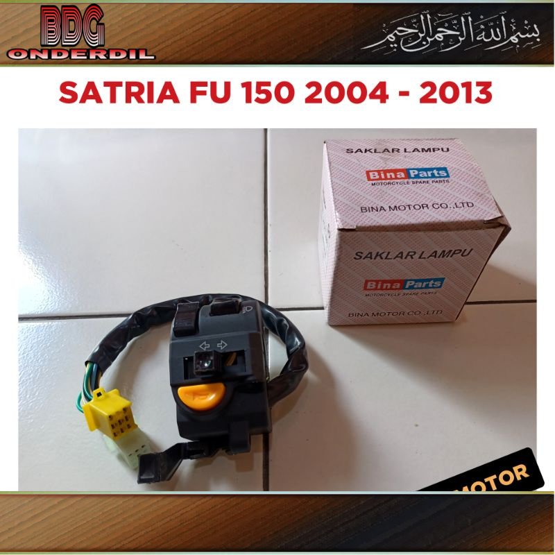 Saklar Kiri Satria FU 150 2007 2008 2009 2010 2011 2012 2013 Tombol Set Lampu Holder Sen F F150