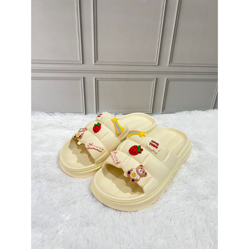 YK5060 Sandal Wanita Selop  Sandal Karet Korean Style Trendy Merek Inkayni Ukuran 36-40