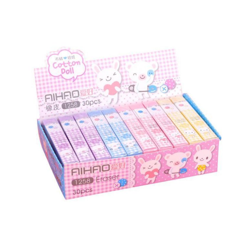 

1 Buah Penghapus Pensil Panjang Motif Lucu Imut / Eraser Pencil Panjang ( Random )