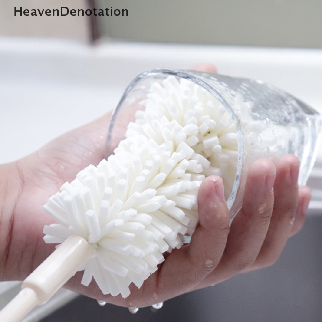 [HeavenDenotation] Spons Lembut Cangkir Sikat Scrub Spons Rumah Tangga Scrub Bilas Bersih Aksesoris Dapur Cup Scrubber Untuk Gelas Botol Air HDV