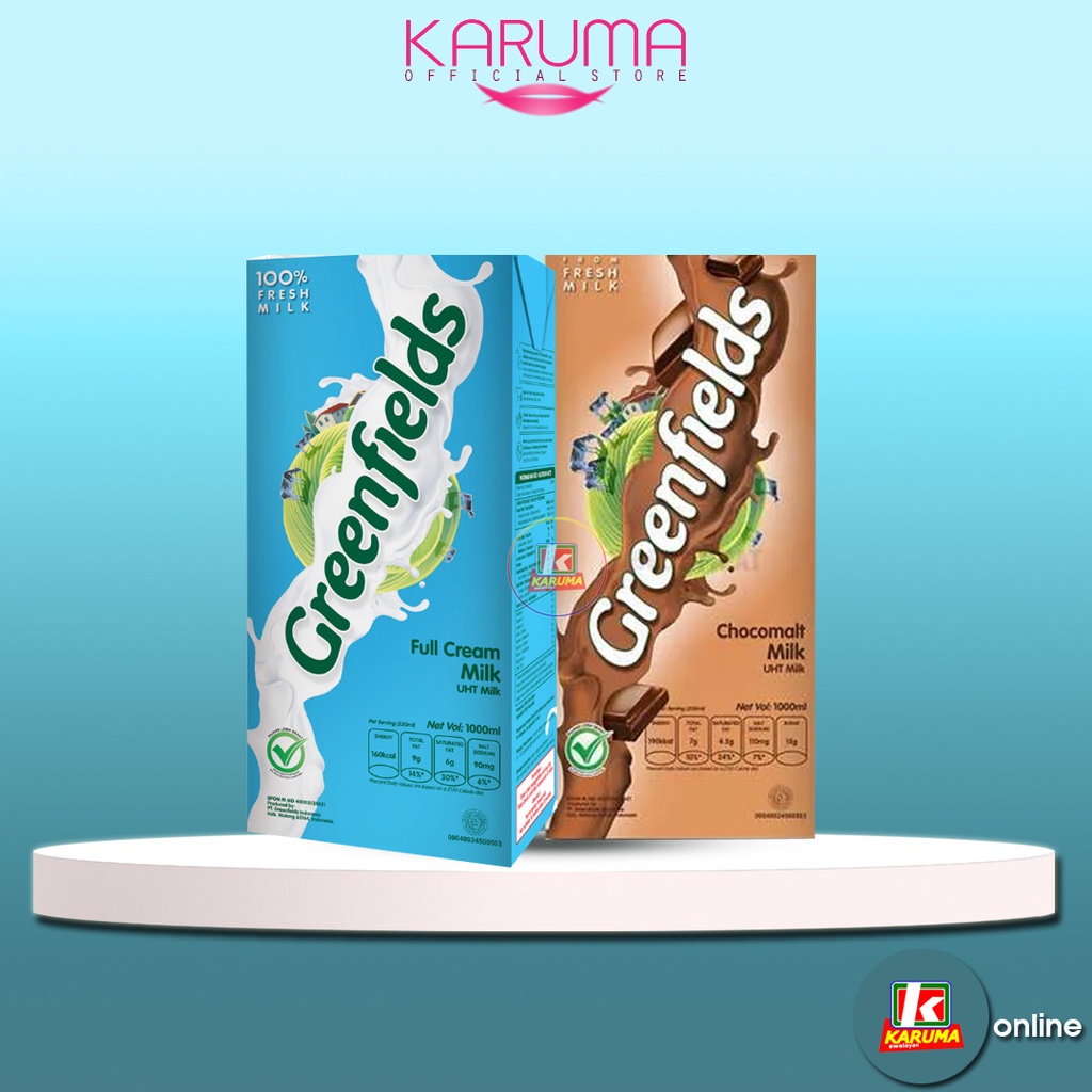 

Susu UHT Greenfields Milk 1000ml | Greenfields Choco Malt | Greenfields Full Cream 1liter