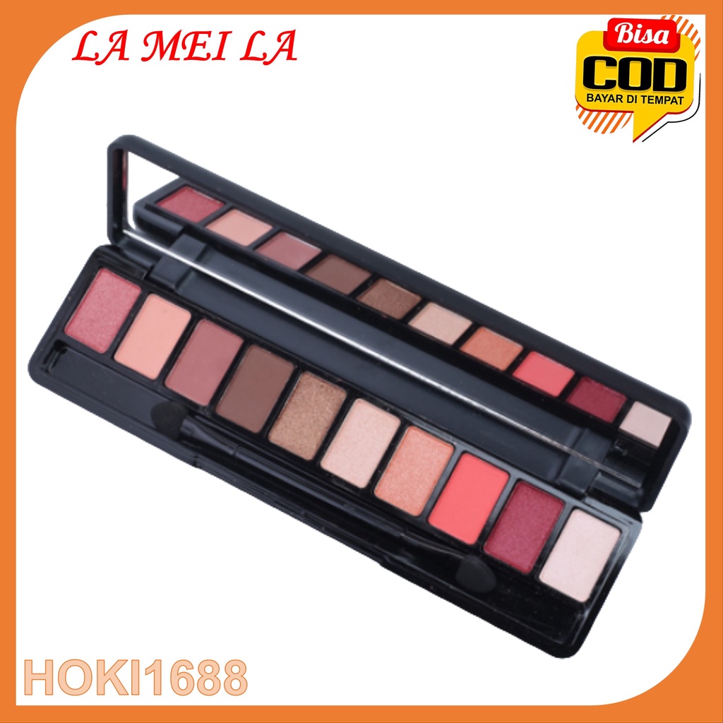 HK9999-LAMEILA Fashion Matte Eyeshadow Pallet Korean Style Makeup 10 Warna