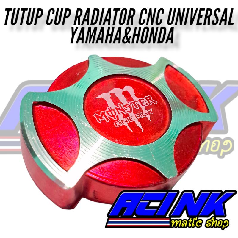 TUTUP RADIATOR COVER TUTUP CUP AIR  RADIATOR HRC CNC NMAX OLD NMAX NEW PCX VARIO