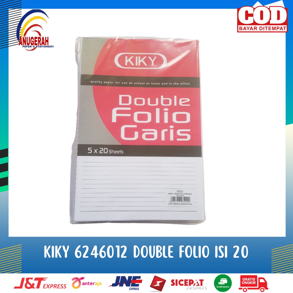 

KIKY 6246012 DOUBLE FOLIO ISI 20 (PAK)