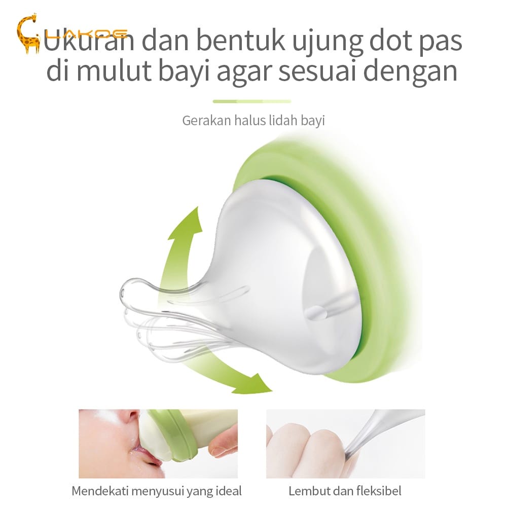 ♥BabyYank♥ Dot Botol Susu Wide Neck Nipple Peristaltic Plus Dot Botol Susu Nipple Wide Neck