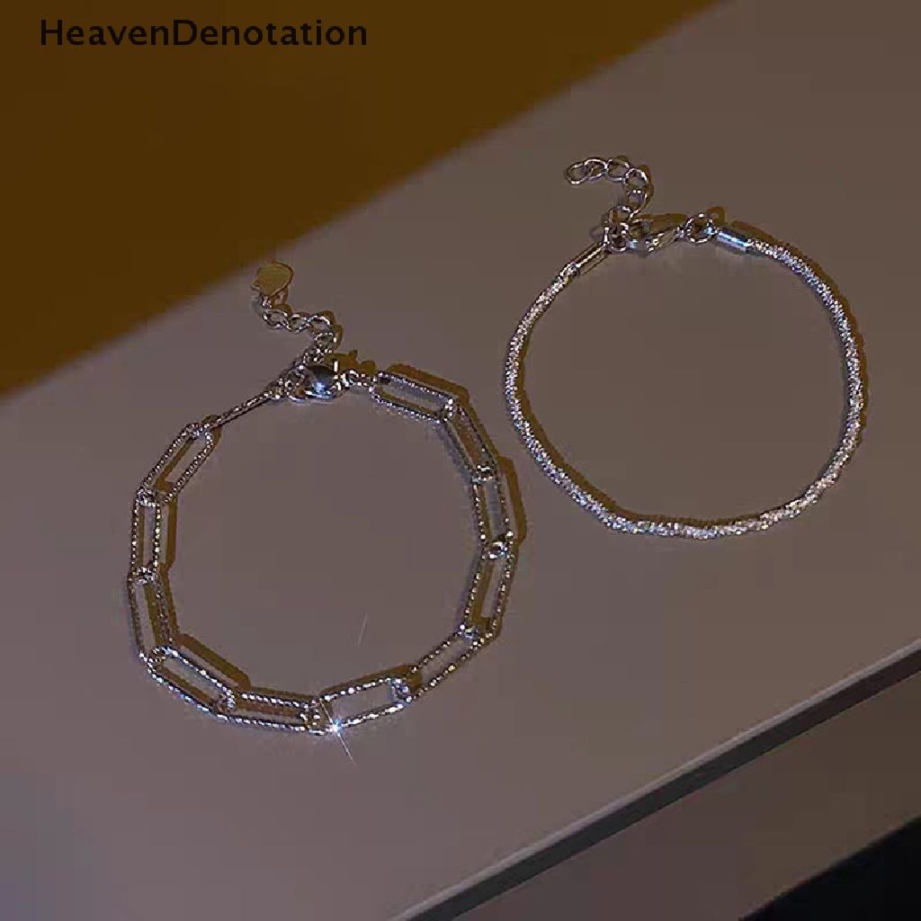 [HeavenDenotation] 1/2pcs Mode Baru Warna Perak Berkilau Gelang Indah Sederhana Wanita Adjustable Gelang Bangle Halus Fashion Perhiasan Aksesoris HDV