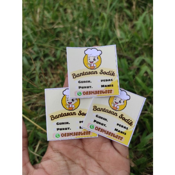 

stiker untuk snack