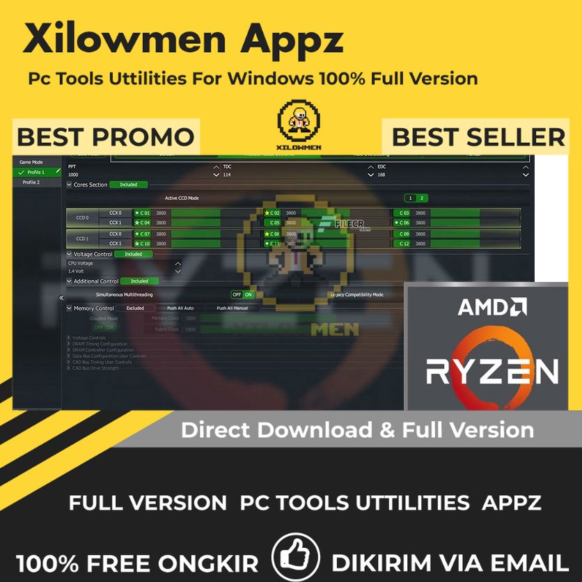 [Full Version] AMD Ryzen Master Pro PC Tools Software Utilities Lifetime Win OS