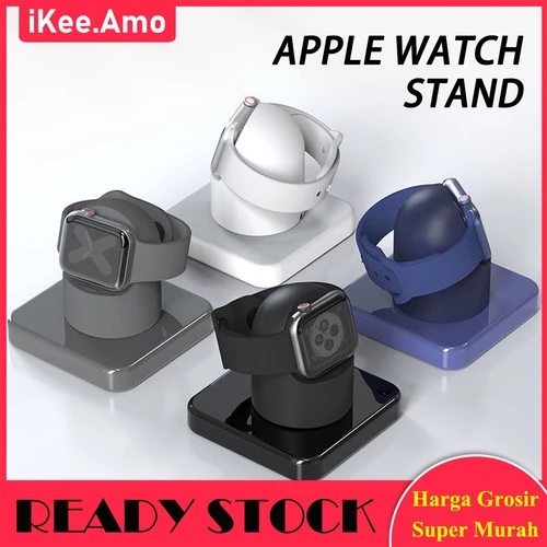 Charger Stand for Apple WatchSeries 1 2 3 4 5 6 7 SE iWatch Charger Silikon Stand Silikon Pengisian