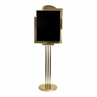 

Krisbow Standing Poster P-12 - Gold Signboard Sign board Sign Stand