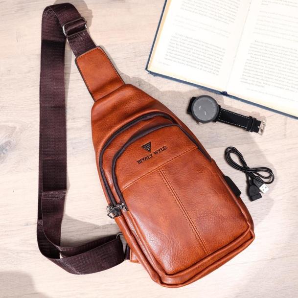 OPIOBAGS TAS SHOULDER BAG PRIA KULIT IMPORT / BIVALY WYLD F1906-2 (KODE 3)