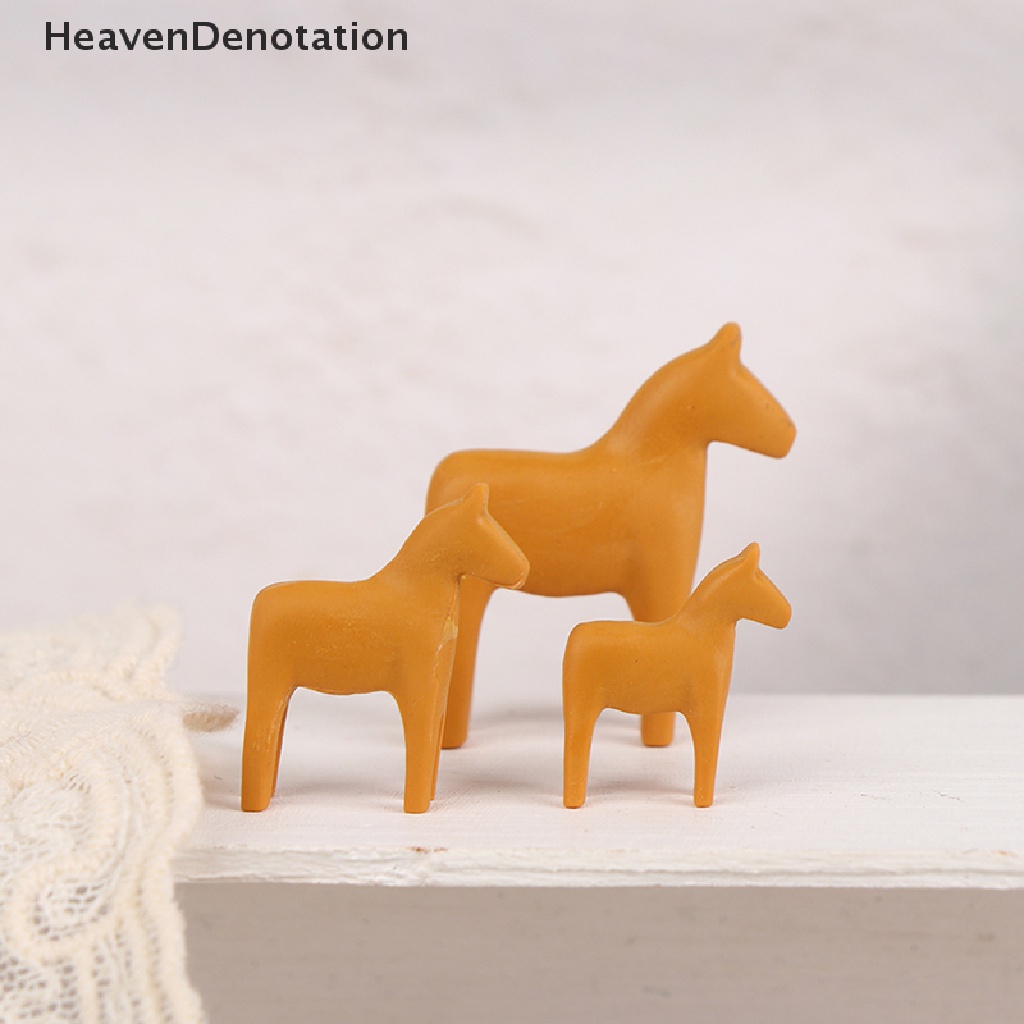 [HeavenDenotation] 1set 1: 6/1: 12rumah Boneka Miniatur Simulasi Nordic pony Dekorasi Aksesoris HDV