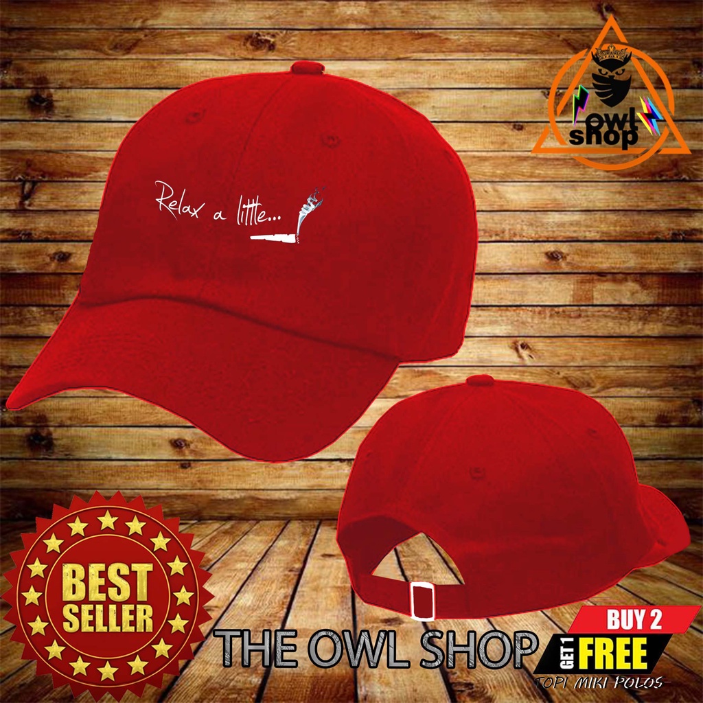 Topi Baseball RELAX A LITTLE keren BERKUALITAS  Pria Wanita