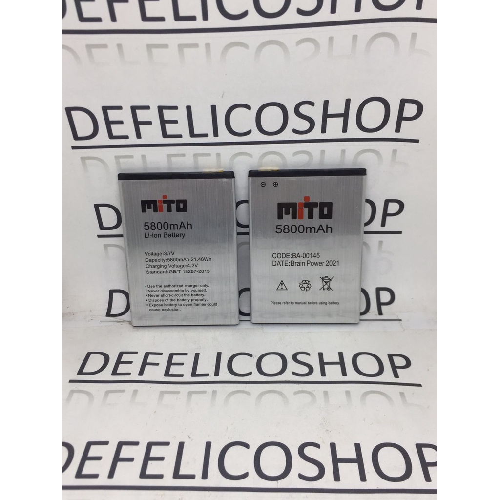 Baterai HP Mito S1 A66 BA000145 BA-000145 BA00145 BA-00145 Double Power Batrai Batre HP