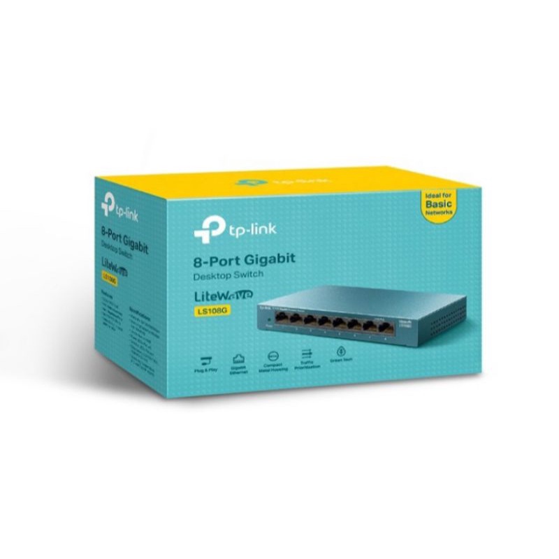 TP-LINK LS108G 100Mbps 8-Port Gigabit Dekstop Switch M8