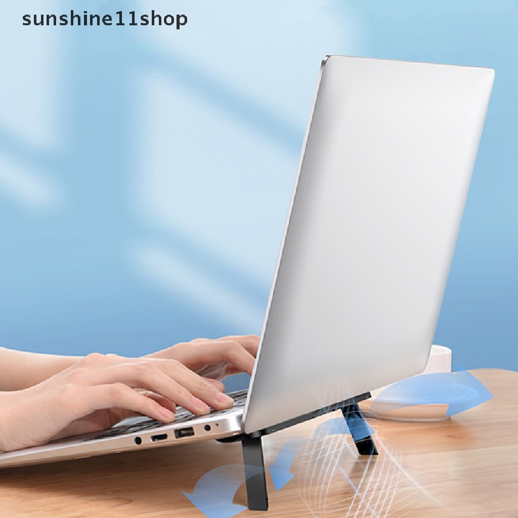 Sho Universal Laptop Stand Lipat Komputer Lipat Invisible Notebook Desktop Adjustable Laptop Cooling Holder Untuk Macbook N