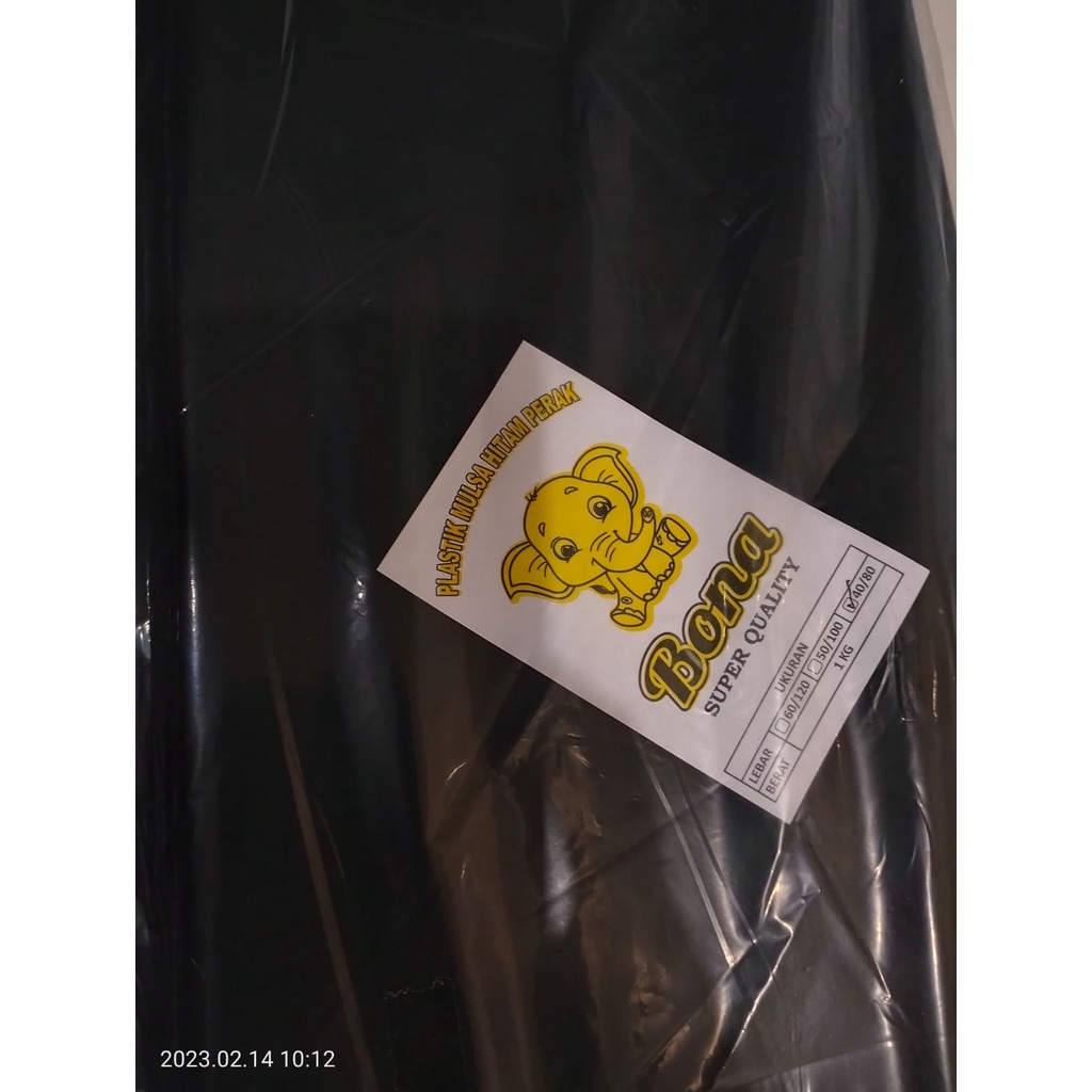 BYRUSTORE. PLASTIK MULSA KILOAN / PLASTIK MULSA ECER KEMASAN 1KG / MULSA HITAM PERAK / PLASTIK MULSA