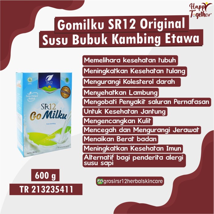 

[ COD ] Susu etawa Go Milku SR12 200 gr, 600 gr - 600 gram