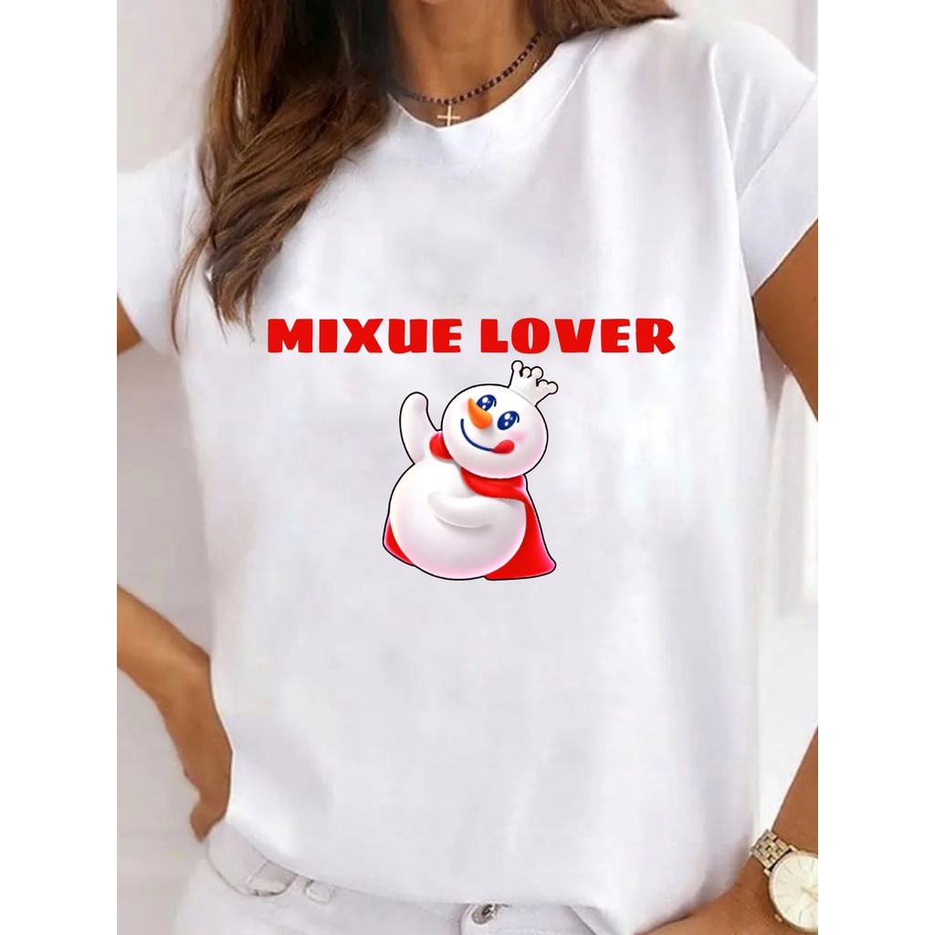 MYSTIQUE.ID-BAJU KAOS MIXUE LOVER T-SHIRT LUCU KEREN DAN AESTETIC