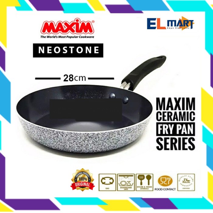 Frypan Maxim Neostone 28cm Anti Lengket Fry Pan 28 cm Capsil Nonstick