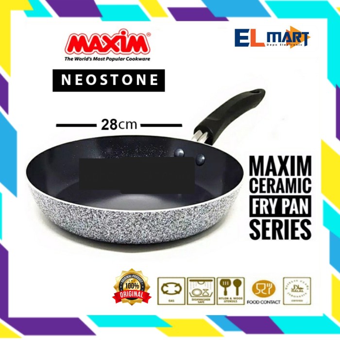 Frypan Maxim Neostone 28cm Anti Lengket Fry Pan 28 cm Capsil Nonstick