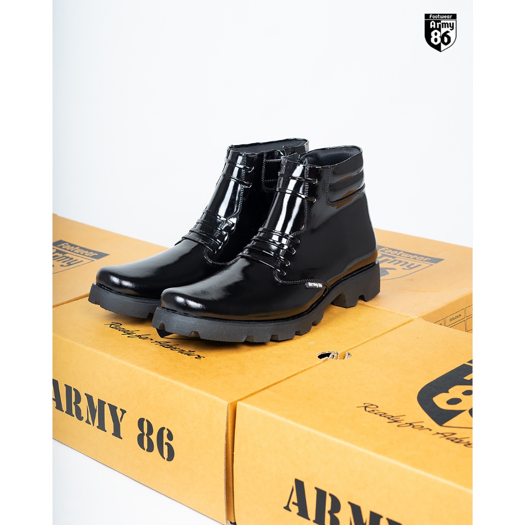 Sepatu PDH Navy Kilap Asli kulit Sapi/sepatu PDH TNI POLRI/sepatu PDH Pria