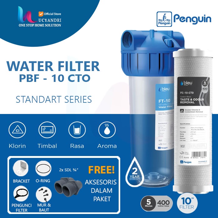 Penguin FB-10 CTO Filter Kotoran / Saringan Air, Tangki, Toren, Tandon