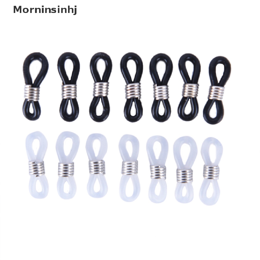 Mornin 100Pcs Kacamata Spectacle Chain Strap Holder Ujung Loop Karet DIY Fashion id