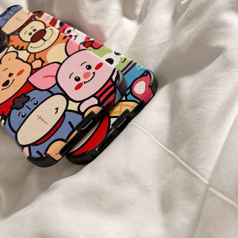 Lovely！Winnie Bear &amp; Monster Soft Case HP OPPO A9 A5 A31 A53 A33 2020 A91 A57 2016 F1S F11 A3S A52 A92 A39 F9 Pro A7 A5S A12 A11K Reno 3 5 6 A83 K3 K5 A95 A93 A93S A55 A56 A55S 5G New Casing Realme C1 X XT