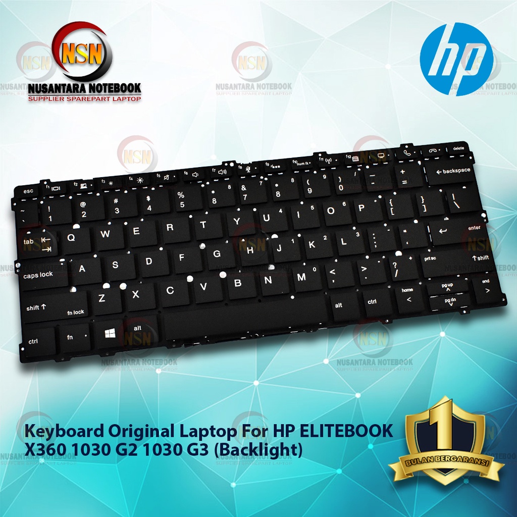 Keyboard Original Laptop HP Elitebook X360 1030 G2 1030 G3 Backlight