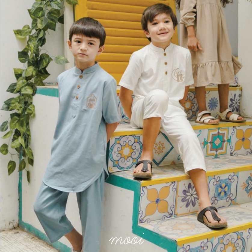 Mooi Adam Koko Set 1-4 Tahun Baju Lebaran Anak / Setelan Koko Raya Anak CBKS