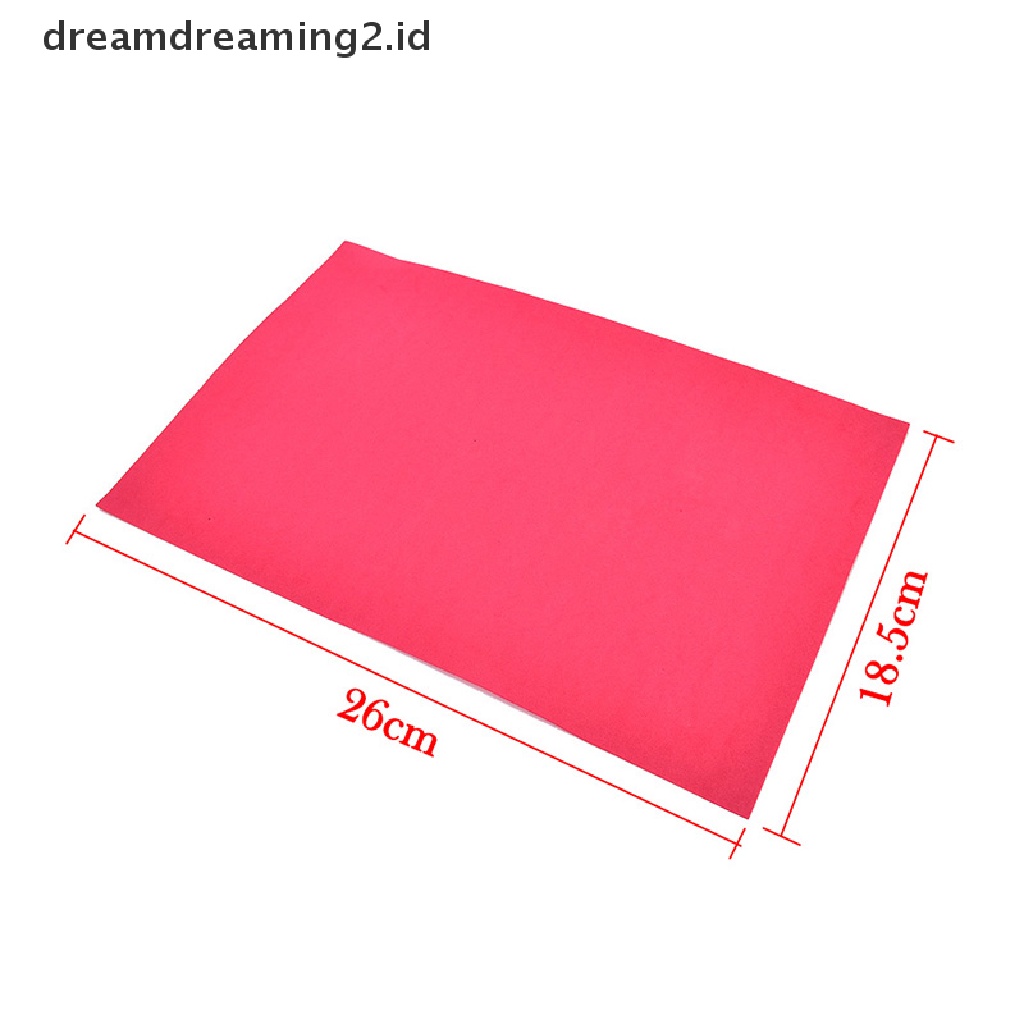 (dream) 10pcs/pack Busa EVA Lembaran Handmade Kertas Fun Kids Craft Gift 260x185x2mm.