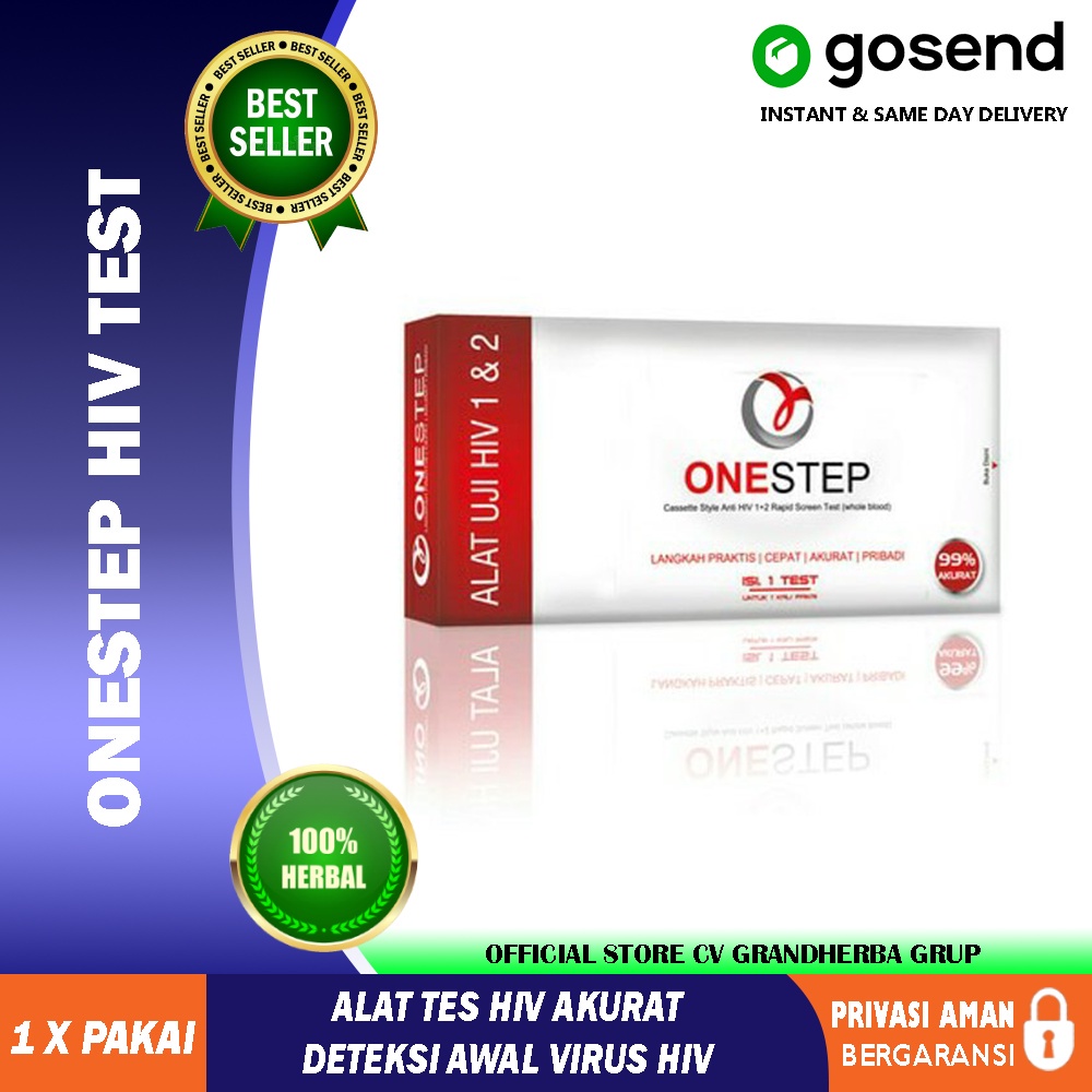 Jual Onestep HIV Test Akurat Uji HIV 1 & 2 One Step HIV Alat Tes