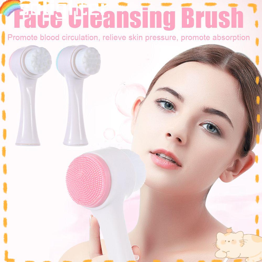 Solighter Sikat Pembersih Wajah Wanita Gadis Penghilang Komedo Alat Makeup Pori Bersih