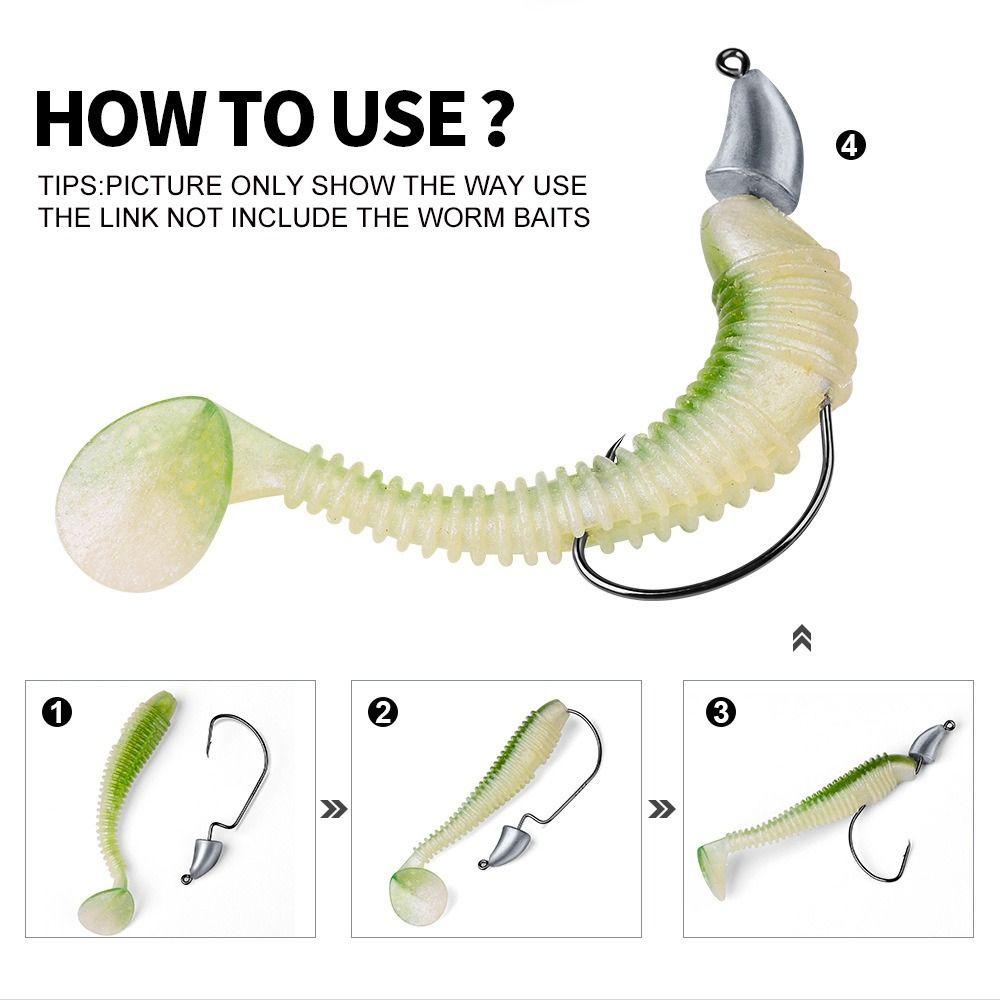 TOP 10pcs 1.75g /2.5g /3.5g Memancing Kait Putaran Panas Cincin Payet Lembut Umpan 1.75g /2.5g /3.5g Jigging Umpan