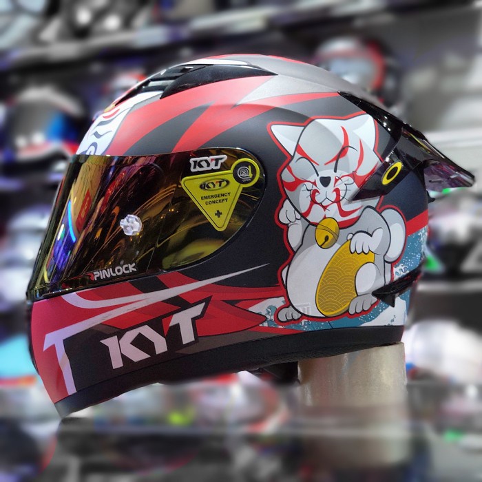 Terlaris Helm Full Face Kyt R10 Paket Ganteng