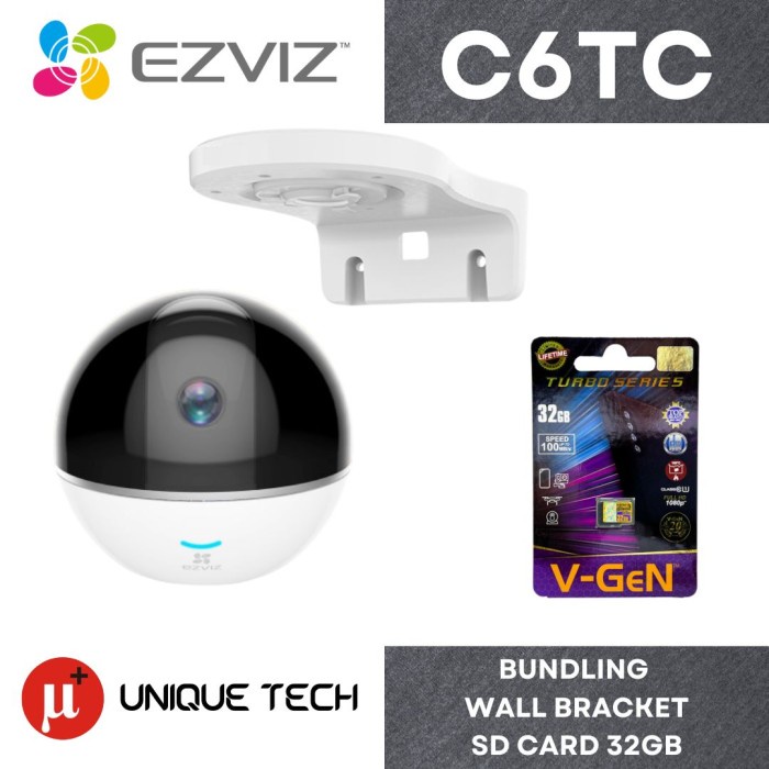 Terlaris Ezviz C6Tc C6T Ptz Smart Ip Camera 1080P 2Mp Indoor Motion Tracking