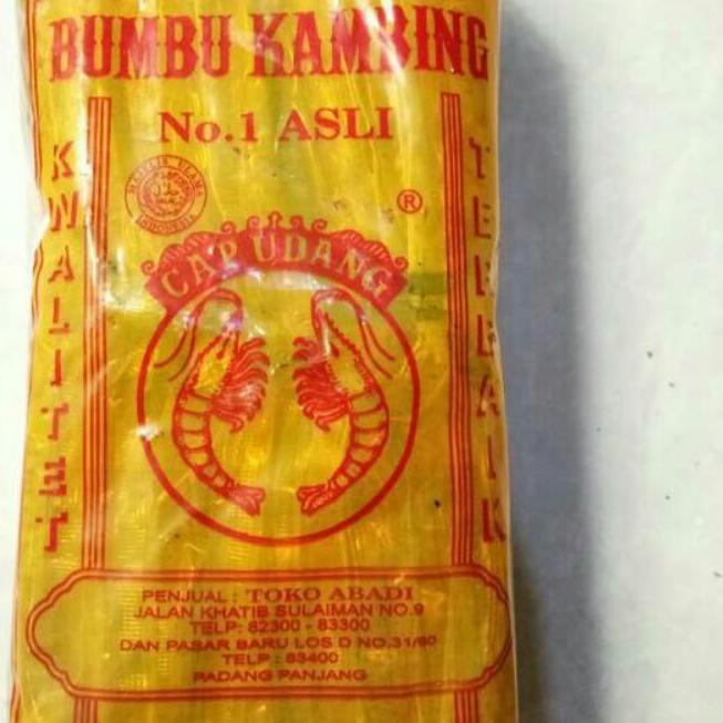 

۝ bumbu cap udang sachet isi 20 pcs ➪