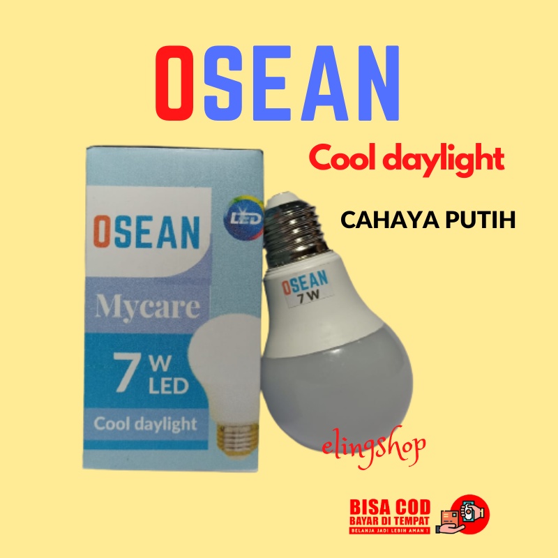 Lampu LED 7 Watt Putih Terang Murah OSEAN