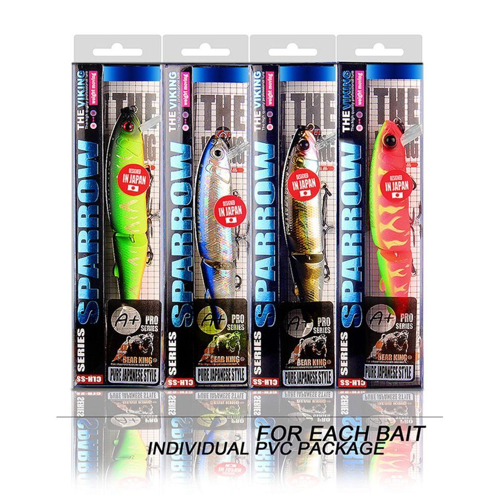 TOP Umpan Ikan Kecil Multi Section Outdoor Tackle Striped bass Minnow Lures