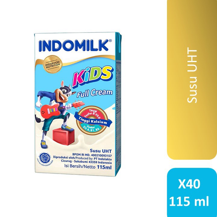 

Indomilk Susu UHT Kids Full Cream Plain 115mlx40 [1 Karton]