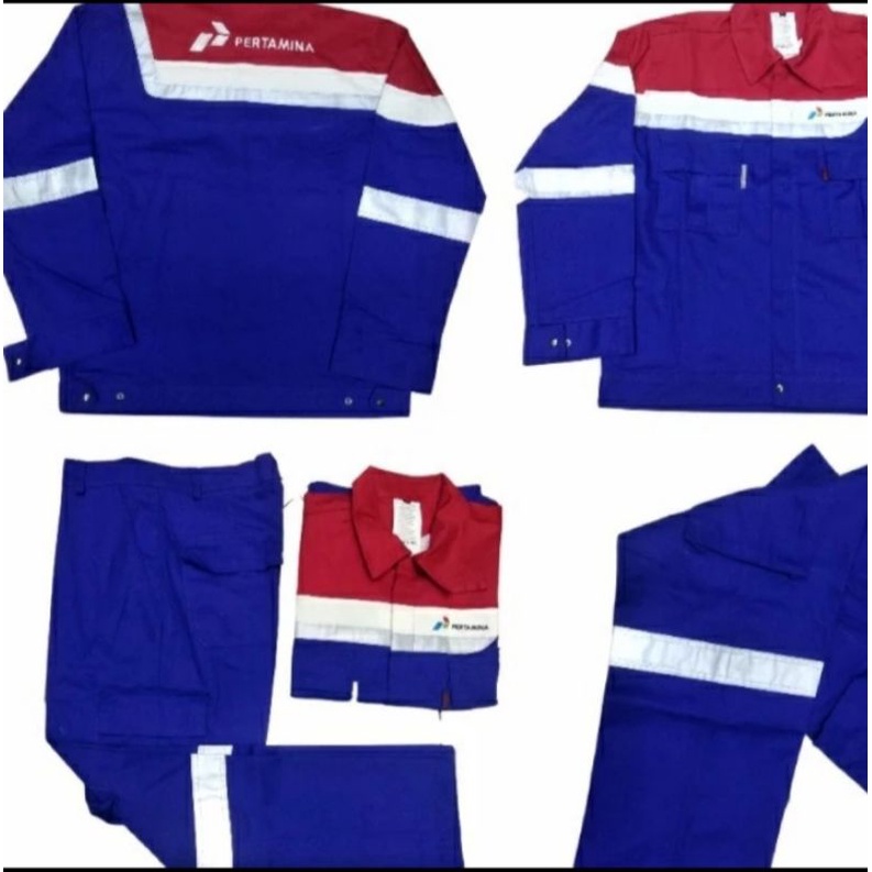 Coverall Pertamina SETELAN 2 pcs BrShile