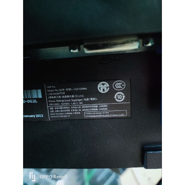 MONITOR DELL U2212HMC IPS ULTRASHARP 22 INCH (Display port,DVI,VGA)