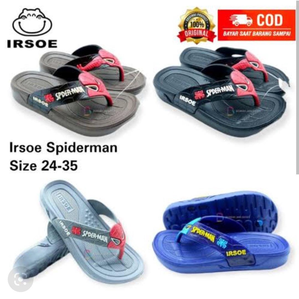 Sandal Karet Anak - Sandal Jepit Karet Anak Laki - Laki Irsoe KC 215 32-35