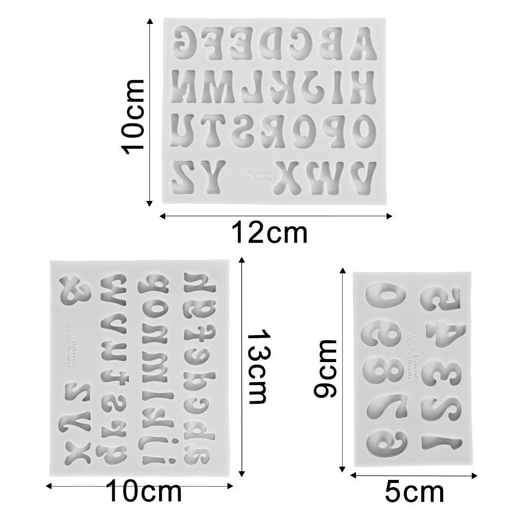 PINEAPPLE Cetakan Bakeware Huruf 3D Sugar Craft Alphabet Number