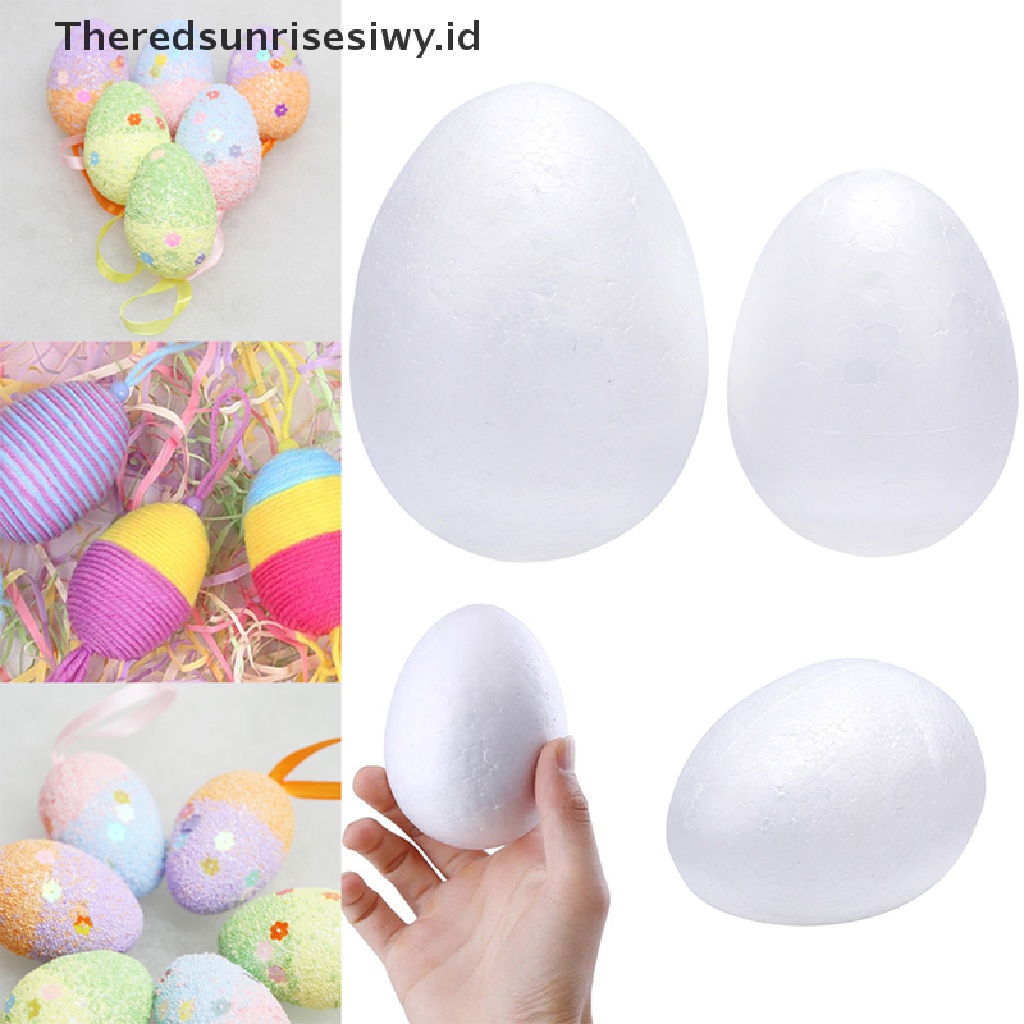 # Baju Lebaran # 10pcs Telur Paskah Styrofoam Bola Busa Handmade DIY Craft Dekorasi Pesta~