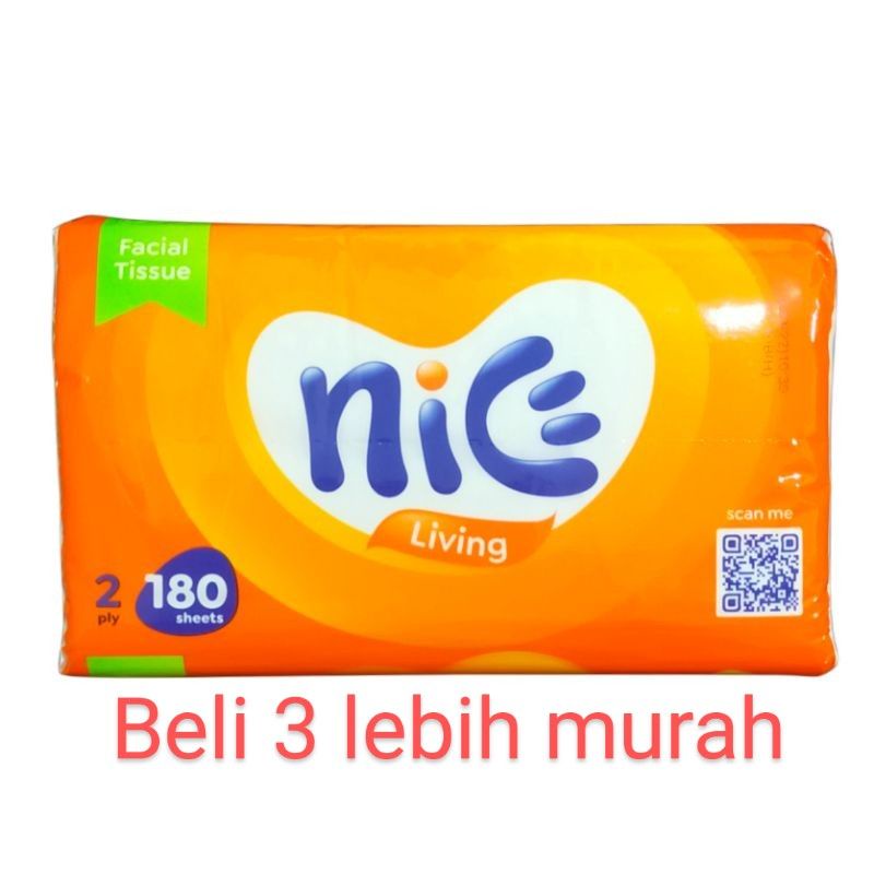 Nice tissue 180 sheet 2 play murah