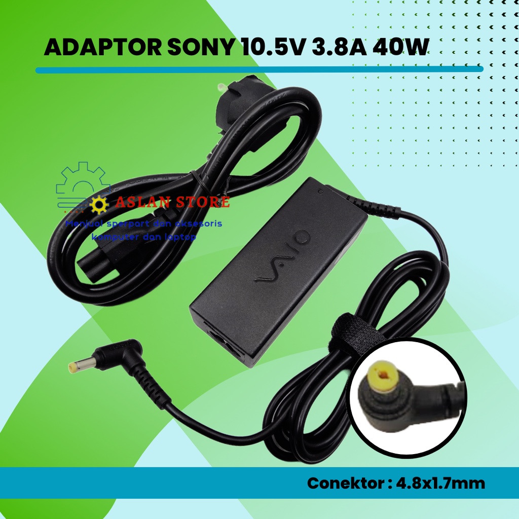 ADAPTOR SONY VAIO 10.5V 3.8A ORIGINAL PRO 11 Ultrabook PRO 13 Ultrabook DUO13 Ultrabook Vaio SVD13239PLB, SV, SVD13228SCB, SVD13228PGB, SVD13237CBB Vaio SVD13228PAB, SVD13215PXB, SVP13219PGB, SVD1321X9EB, SVD1322X2EB Sony Vaio DUO13 Series