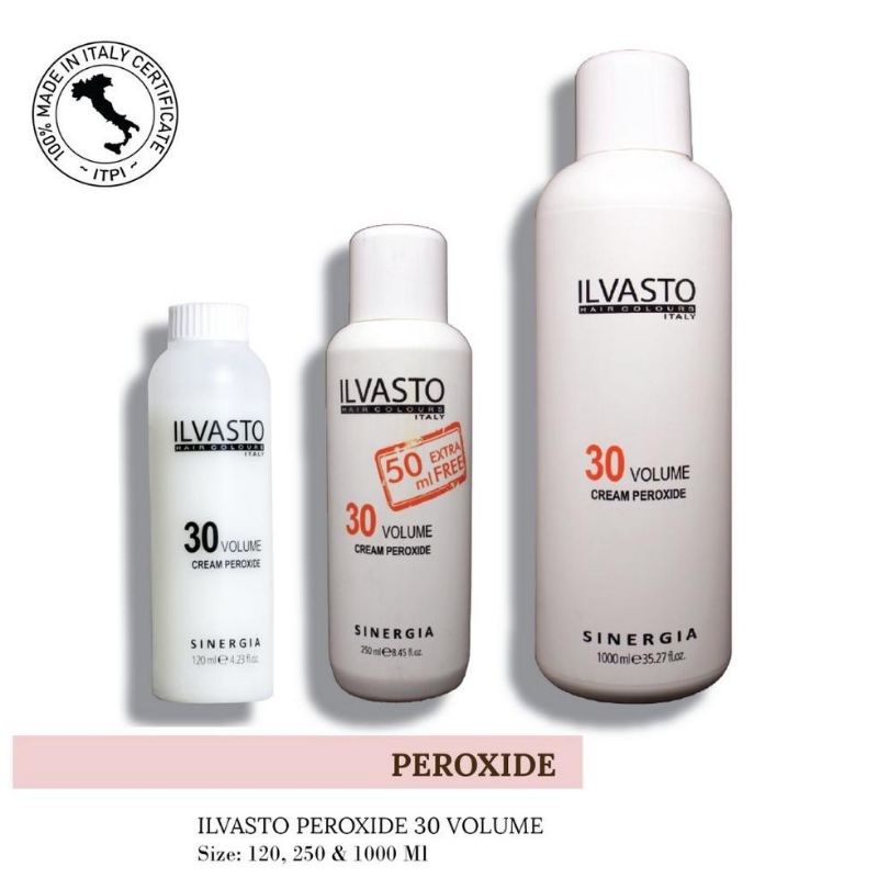 ILVASTO Peroxide 120mL - 250mL - 1000mL (1 Liter) | Developer Cream