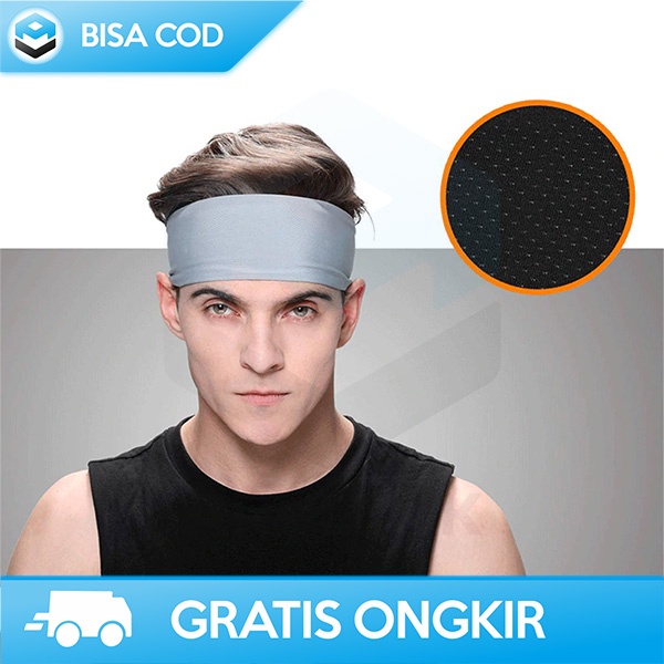 IKAT KEPALA ELASTIS HEADBAND SPORT AKSESORIS KEPALA NYAMAN LEMBUT A83